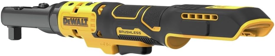 Dewalt DCF510B 20V MAX XR 3/8" &amp; 1/2" DR. CLIQUET À TÊTE SCELLÉE SANS BROSSE À ENCLUME INTERCHANGEABLE (OUTIL NU), 75 PI-LB, 300 TR/MIN