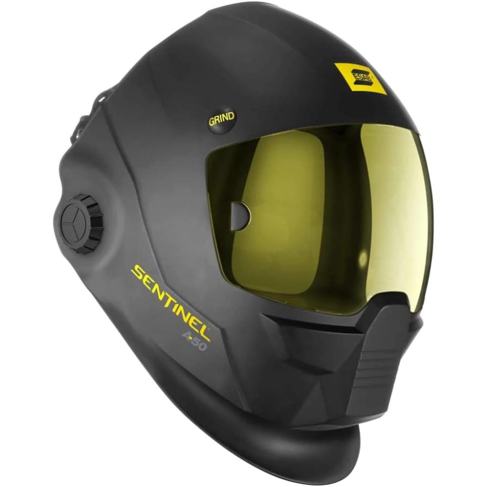 ESAB 0700000800 Casque de soudage Sentinel A50, noir, zone de visualisation de 3,93 x 2,36 po (100 x 60 mm).