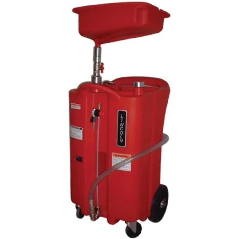 Lincoln Industrial Lubrication 3624 Pressurized Plastic Used Fluid Evacuation Tank with 26 Gallon Capacity