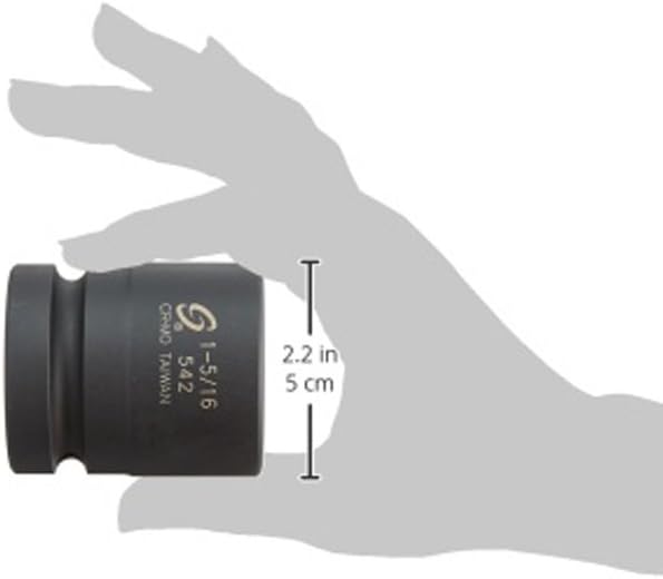 Sunex Tools 542 1" Drive Standard 6 Point Impact Socket 1-5/16"