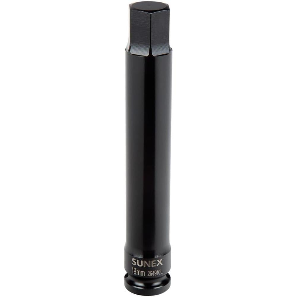 Sunex Tools 264910L 1/2" Dr Impact Hex Socket 6inch Long 19MM