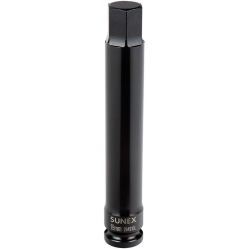 Sunex Tools 264910L 1/2" Dr Impact Hex Socket 6inch Long 19MM