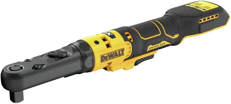 Dewalt DCF510B 20V MAX XR 3/8" &amp; 1/2" DR. CLIQUET À TÊTE SCELLÉE SANS BROSSE À ENCLUME INTERCHANGEABLE (OUTIL NU), 75 PI-LB, 300 TR/MIN