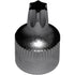 VIM Tools HCT27 T27 - 1/2 CUT Torx Driver, 1/4" Square Drive, 3/4" OAL, S2 Steel