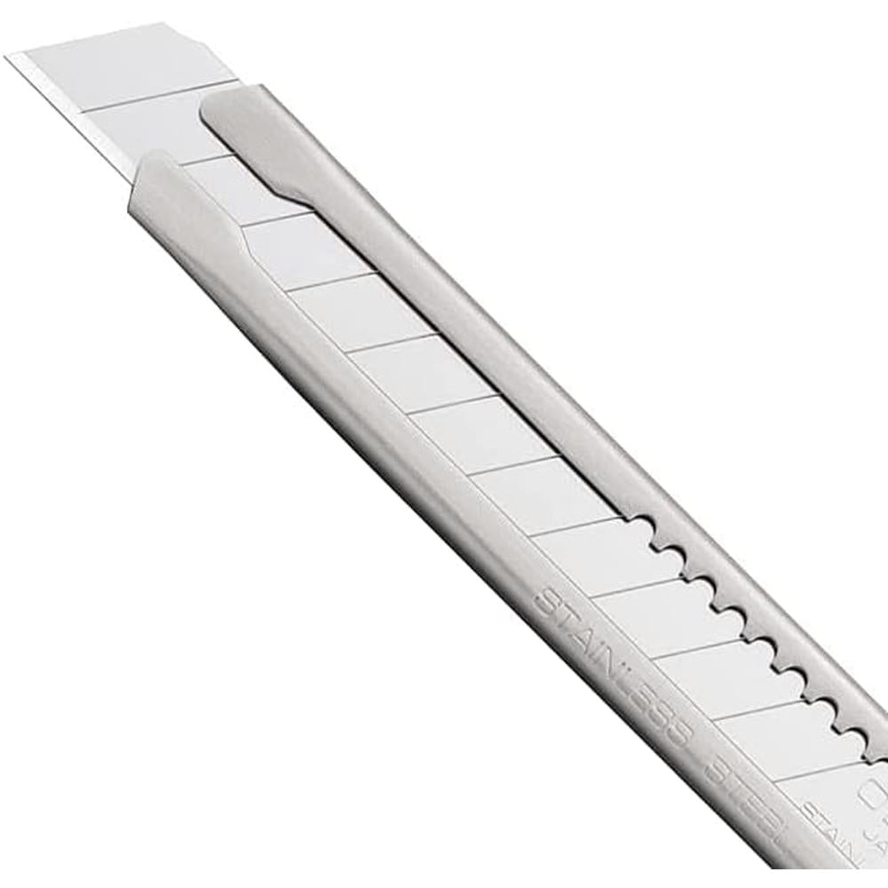 Olfa 5015 AB-50B Lame argentée sécable 9 mm. Paquet de 50