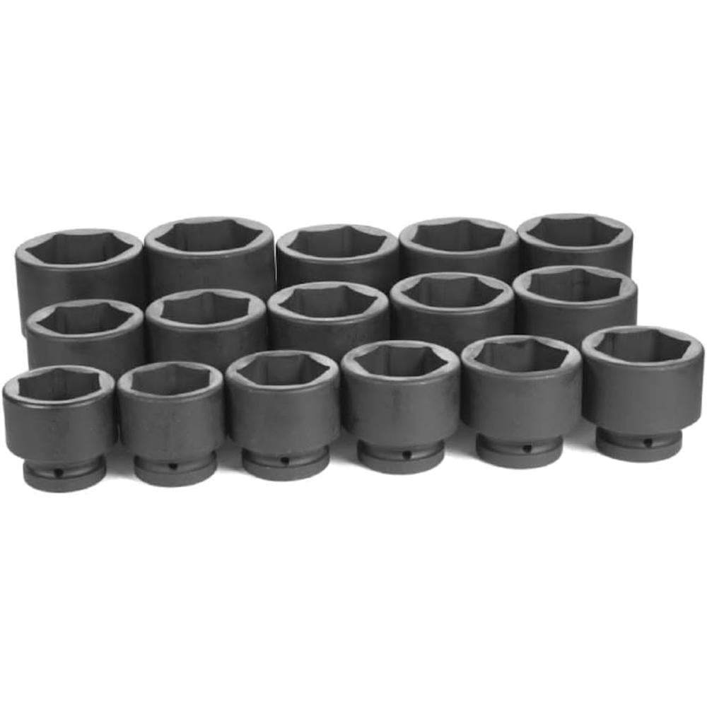 Grey Pneumatique 9016 1" Dr. Ensemble fractionné de 16 pièces 2-1/16" - 3"