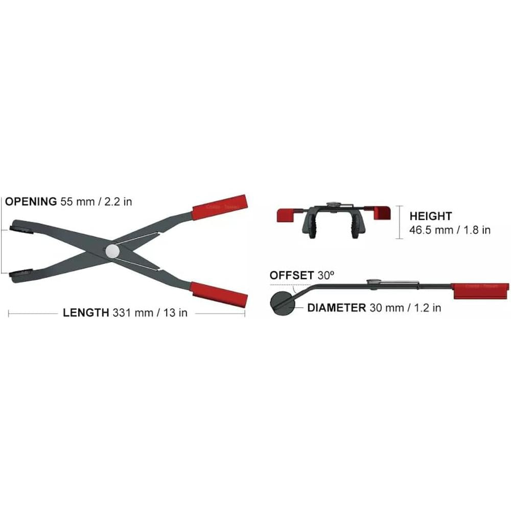 9Circle 41172 PINCE POUR COLLIERS DE SERRAGE 13"