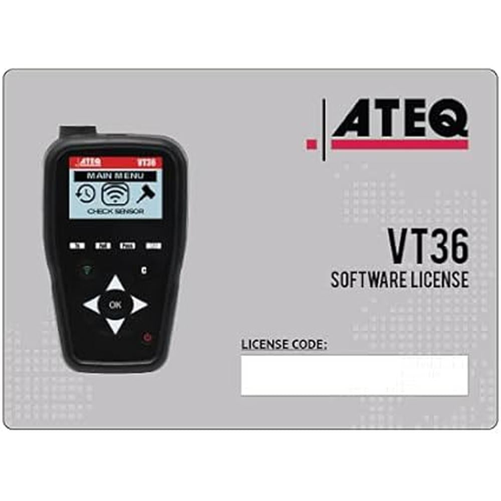 ATEQ SW36-0001 VT36 One Year Software Subscription Certificate, Sent Via Email
