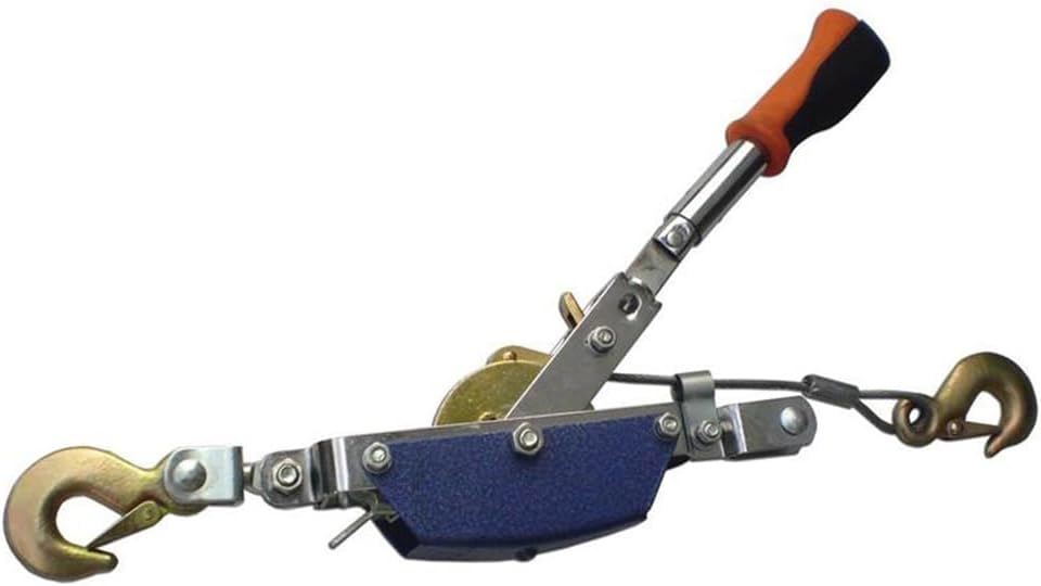 American Power Pull EZ2000 1-Ton Porta Puller Cable Puller with collapsible handle and dual hooks