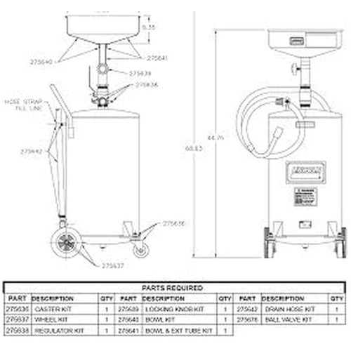 Lincoln Industrial 275638 KIT DE RÉGULATEUR