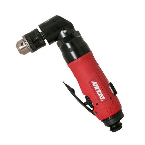 Aircat 4337 .75 HP 3/8 In Reversible Angle Drill in red and black
