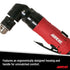 Aircat 4337 Angle Drill ergonomically designed housing and handle closeup