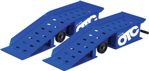 OTC Tools TR2010 10" Wide Pair of Heavy Duty Truck Loading Ramps, 20-Ton Capacity, 33" Retractable Handle - MPR Tools & Equipment