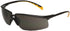 3M Privo Protective Eyewear 12262-00000-20, black frame with orange accent temple tips and grey anti-fog lenses