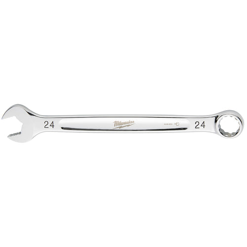 Milwaukee Tool 45-96-9524 24MM Metric Combination Wrench, open end and 12-point box end, chrome finish