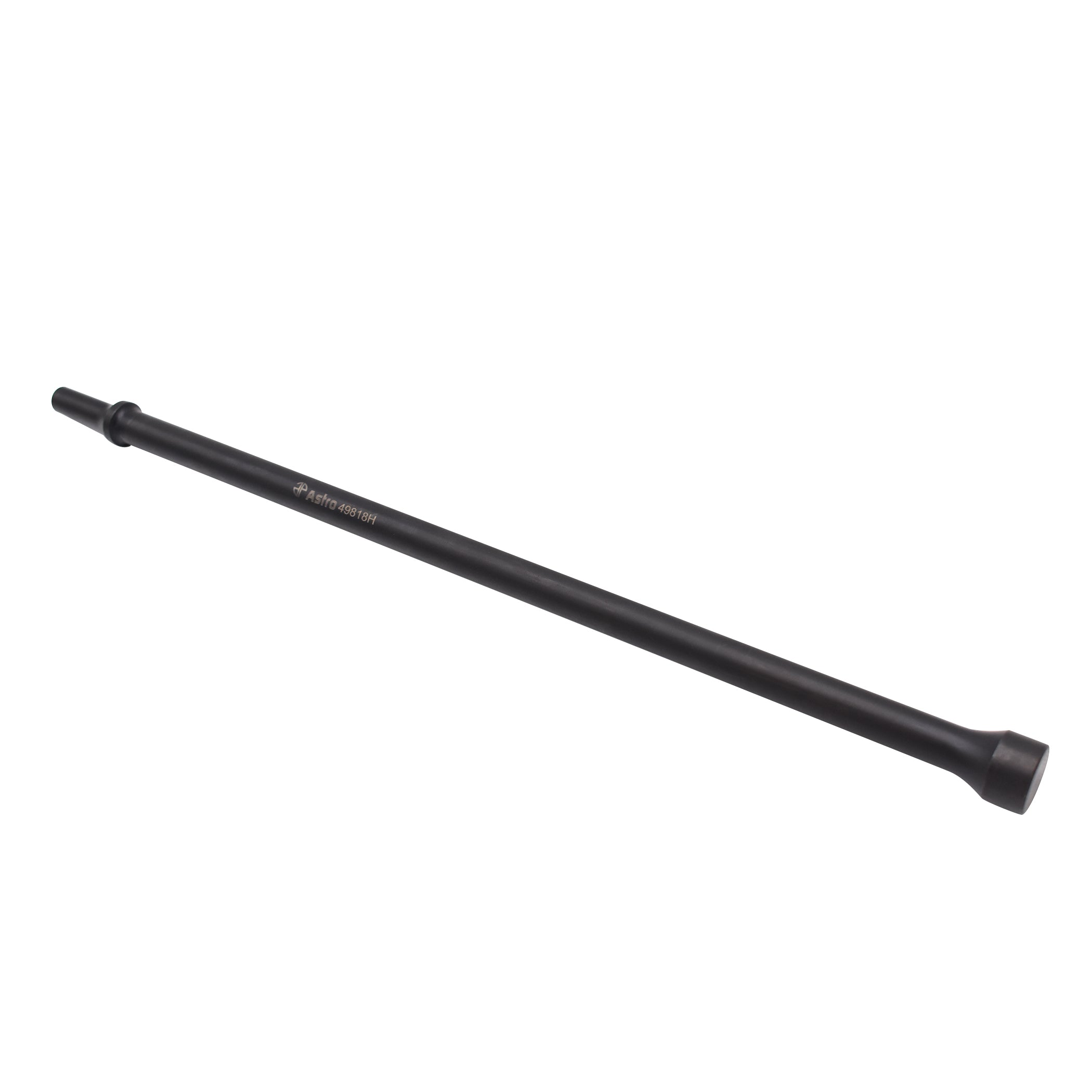 Astro Pneumatic AST-49818H 18" Long 0.498 Shank Pneumatic Hammer Bit, full length side profile view