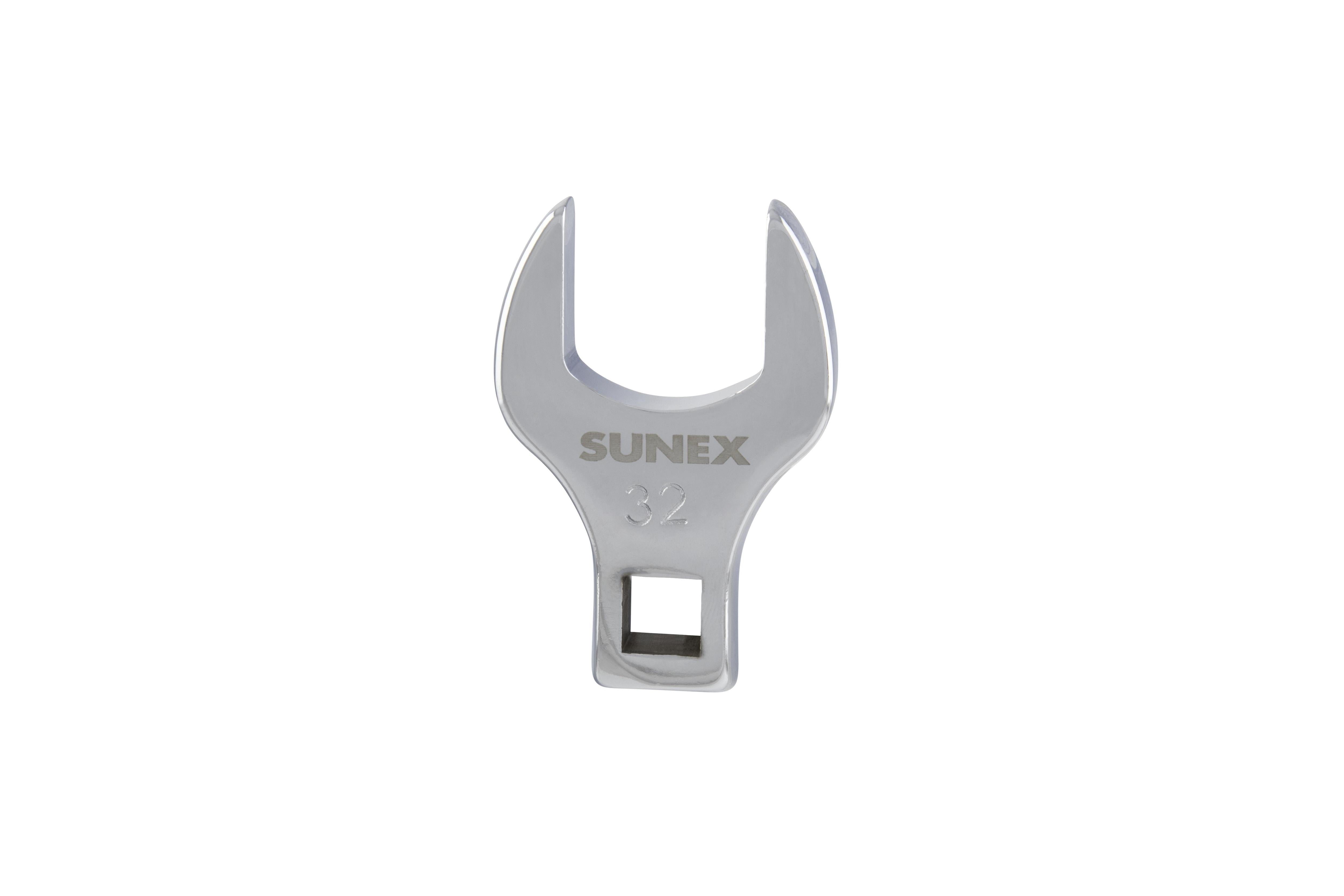 Sunex Tools 97332A 1/2 Inch Drive 32mm Jumbo Crowfoot Wrench - Fully Polished Drop-Forged Alloy Steel