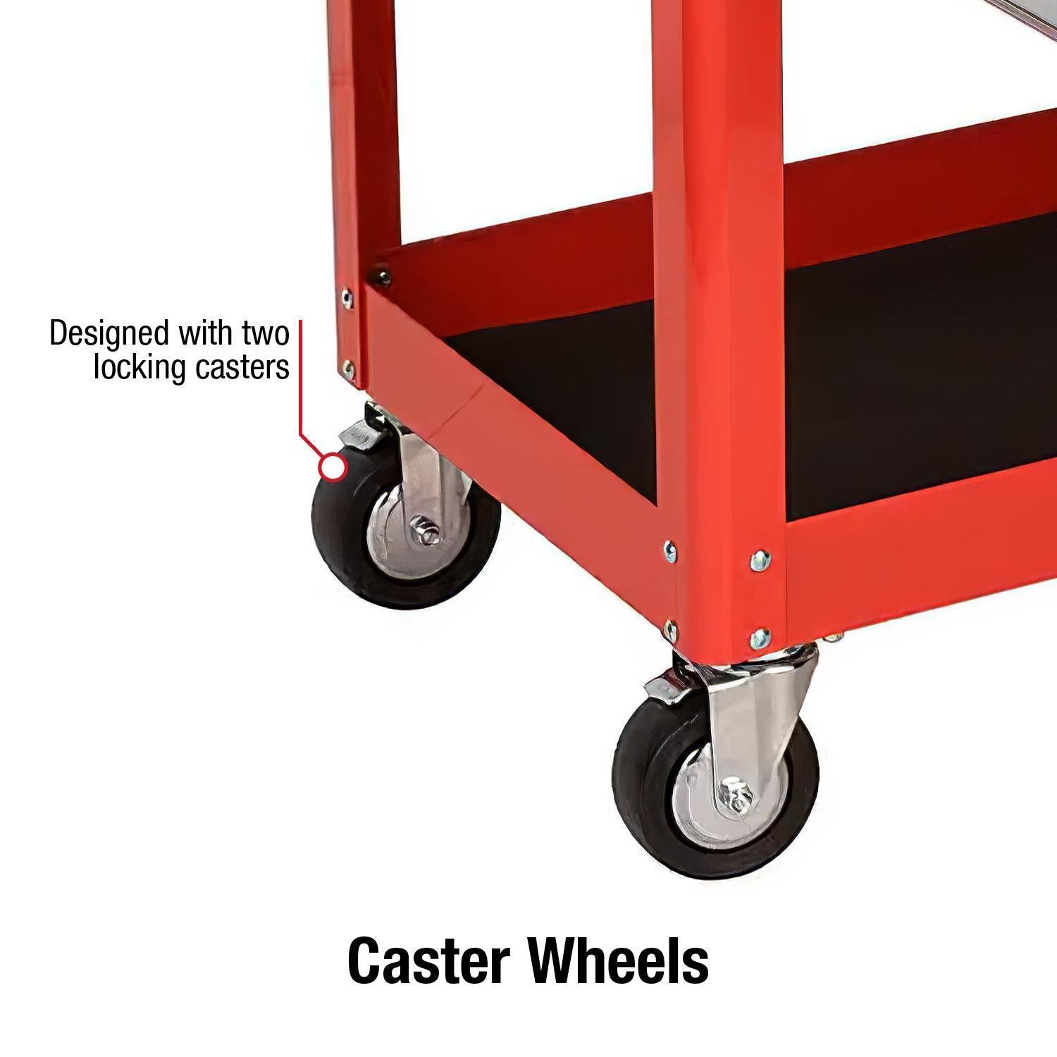 Sunex Tools 8035R Caster Wheels - two locking swivel casters for easy shop mobility