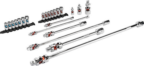 Titan Tools 85499 23-Piece Auto-Flex Socket and Extension Set - MPR Tools & Equipment