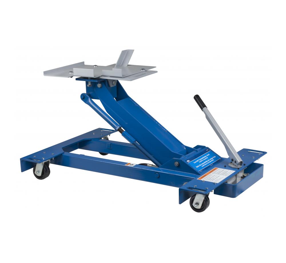 OTC Tools 5019A 2,200 lb Low-Lift Transmission Jack angled view