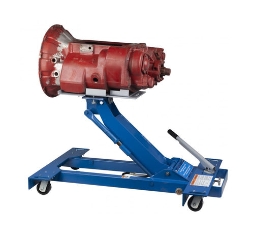 OTC Tools 5019A Transmission Jack supporting a heavy-duty transmission