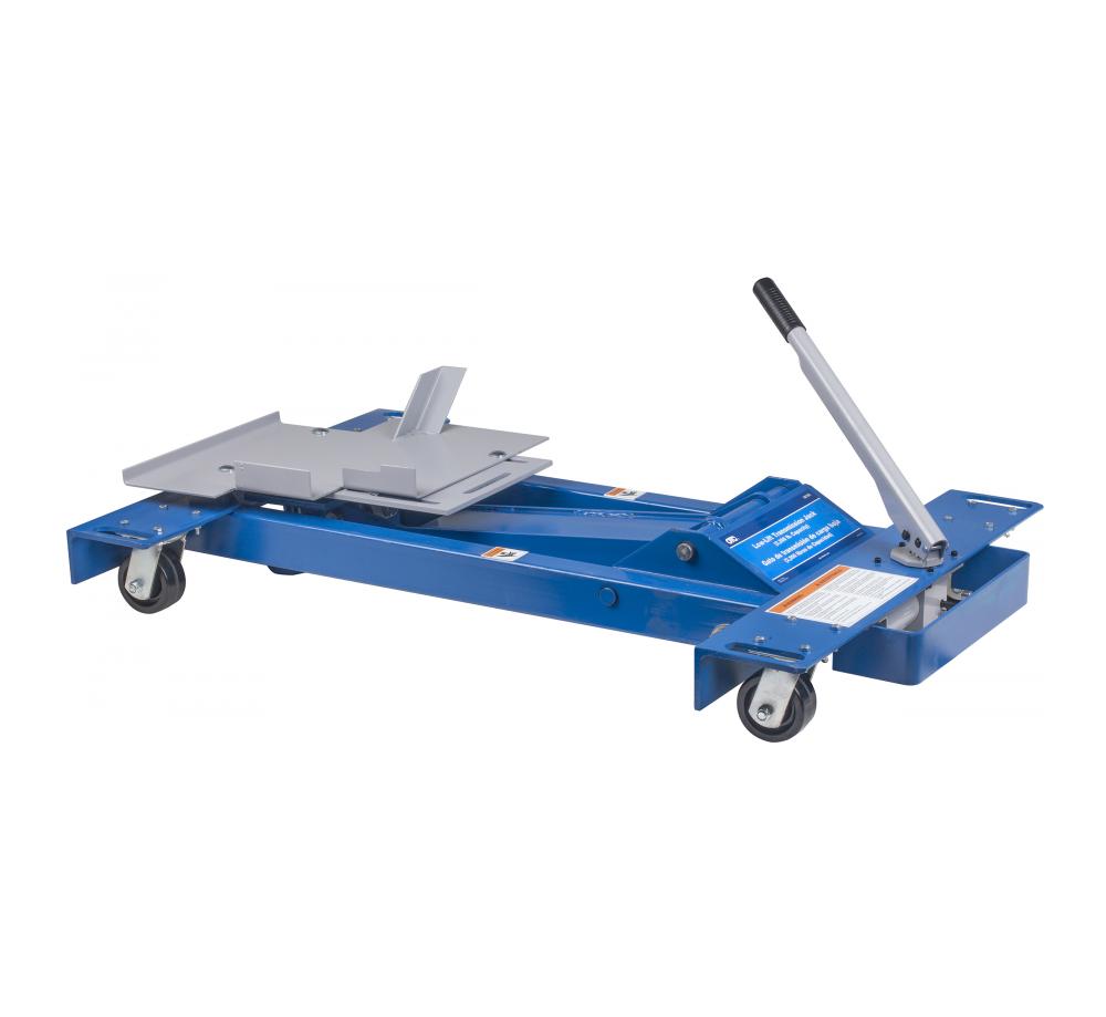 OTC Tools 5019A Low-Lift Transmission Jack in fully lowered position