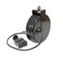 Alert Stamping ALT-5020TF-4C Retractable Cord Reel 3/4 angle view with quad outlet box