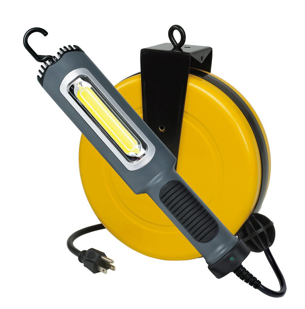 Alert Stamping ALT-3230SMS 30' Retractable Cord Reel with LED Task Light