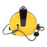 Alert Stamping 5050CL8 yellow powder coated retractable cord reel rear angle view on white background