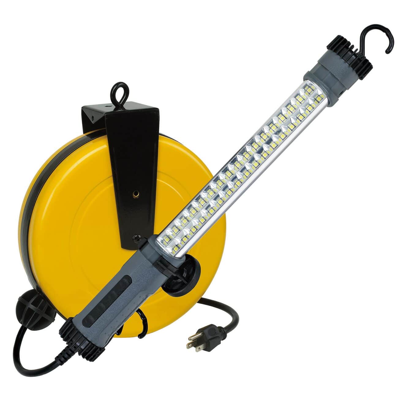 Alert Stamping 8150MM Retractable Cord Reel with LED Work Light, 1500 Lumen