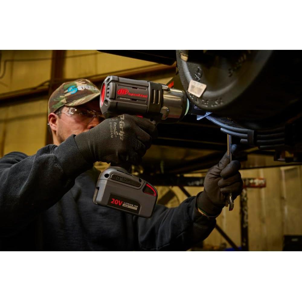 Ingersoll Rand W7152-K22 20V High Torque 1/2 Inch Drive Cordless Impact Wrench, 2 Battery Kit