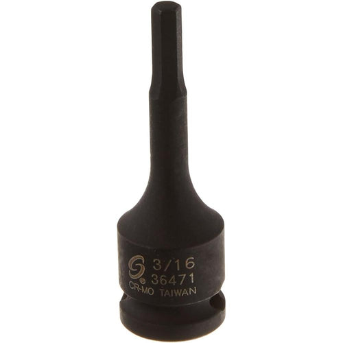 Sunex 36471 3/8-Inch Drive 3/16-Inch Hex Impact Socket
