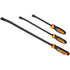 Mayhew Tools 14071OR 3 PC Curved Pry Bar Set Orange (12C, 17C, 25C)