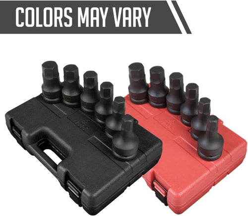 Sunex 5606 1" Drive SAE Hex Driver Set. 6 Piece