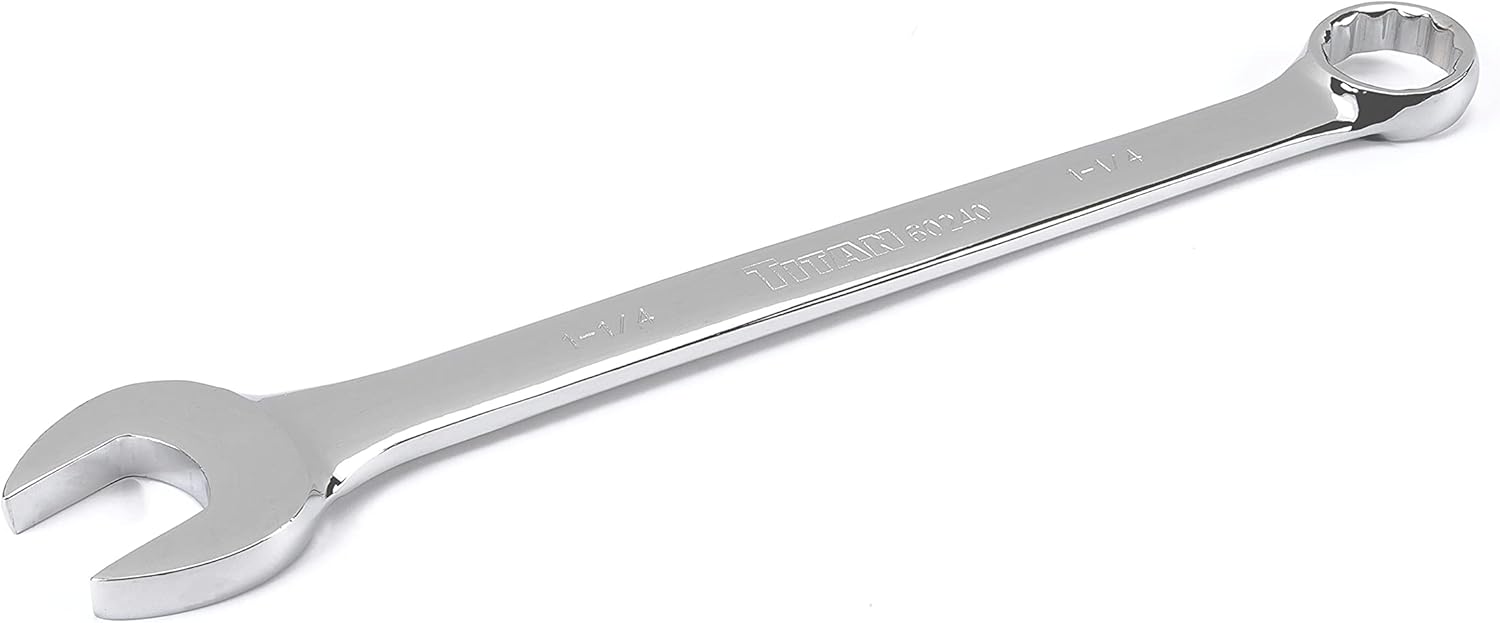 Titan Tools 60240 1-1/4 in. Mirror Polish 12 pt. Combination Wrench