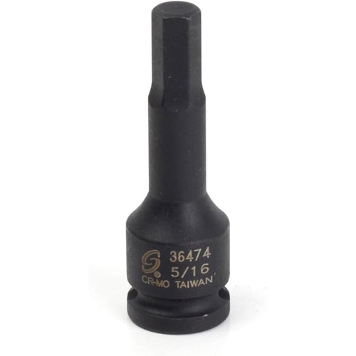 Sunex 36474 3/8-Inch Drive 5/16-Inch Hex Impact Socket
