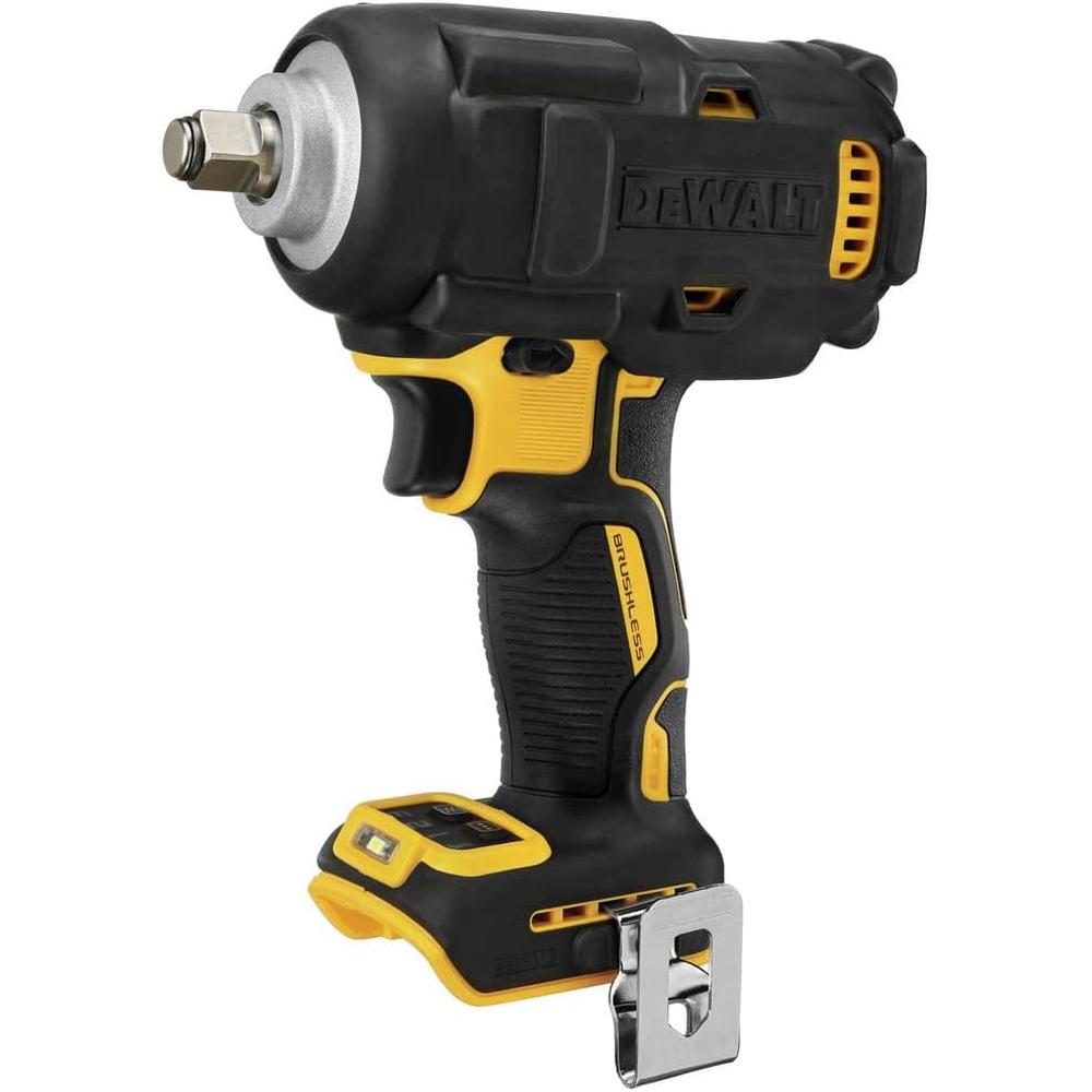 Dewalt DCF891B 20V MAX XR 1/2" CLÉ À CHOCS DE MOYENNE GAMME AVEC ENCLUME À ANNEAU DE PORC (OUTIL UNIQUEMENT), 600 FT-LBS, 0-2000 RPM