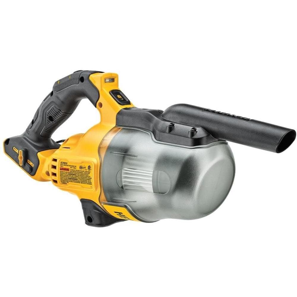 Dewalt DCV501HB ASPIRATEUR À MAIN SEC 20V MAX AVEC 7 ACCESSOIRES (OUTIL NU), 46 CFM, LUMIÈRE LED, FILTRATION HEPA