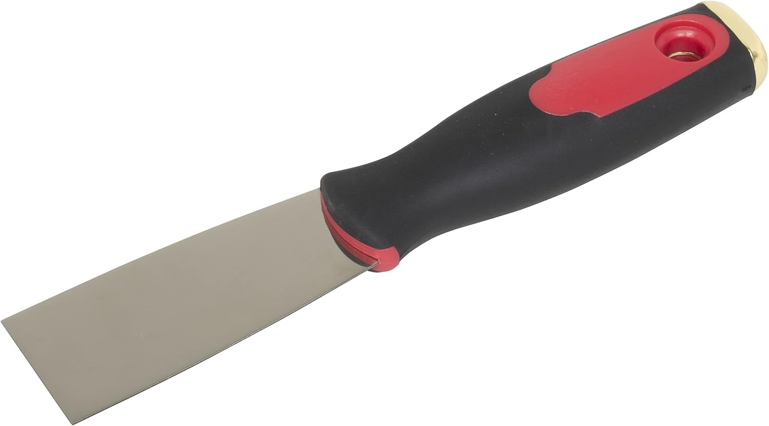 Lisle 83640 Grattoir à lame droite en acier inoxydable 1-1/2" avec extrémité recouverte de métal