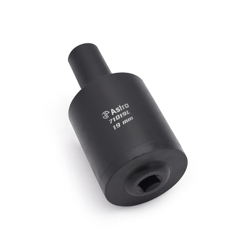 Astro Pneumatique 71019L Douille multiplicatrice de couple pour écrou de cosse 19 mm (3/4") avec conception à tambour creux pour clés à chocs Dr. 1/2"