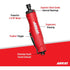 AirCat 6260 1 hp Die Grinder Petit Rouge et Noir