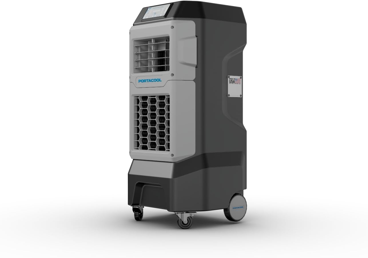 Portacool PACA05001A1 Apex 500 Evaporative Cooler With Coolsync Technology, Cooling Up To 500 Sq. Ft., 800 Cfm, 13&Mldr; Gallon Water Reservoir