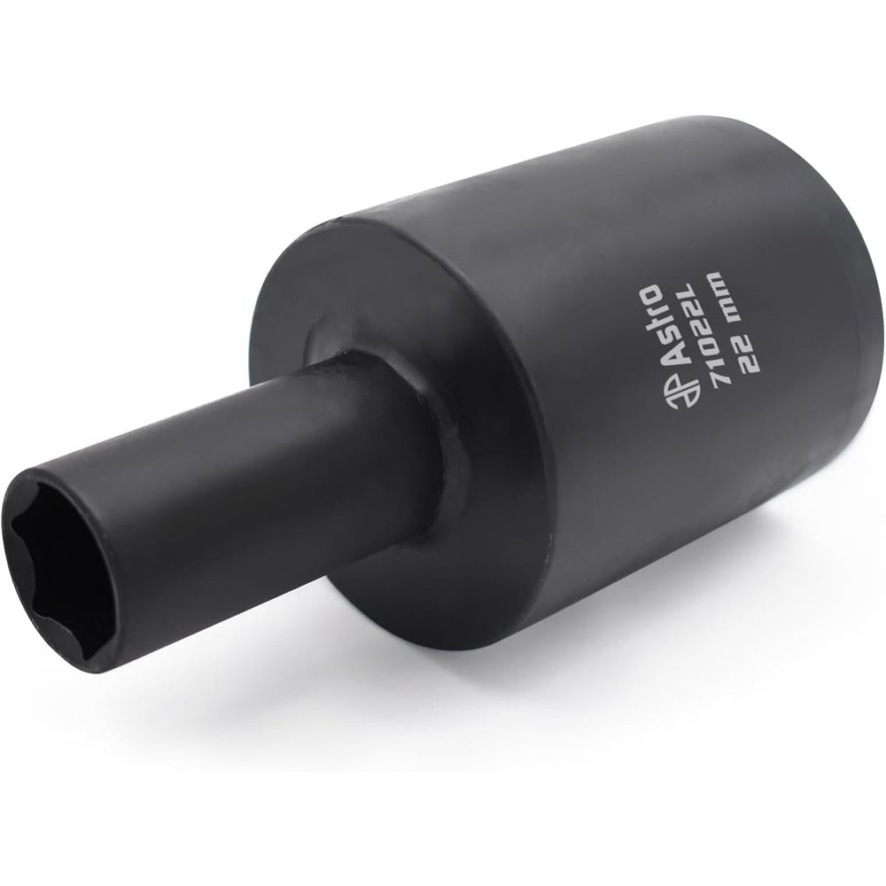 Astro Pneumatique 71022L Écrou de cosse de 22 mm (7/8") Douille multiplicatrice de couple à paroi mince avec conception de tambour creux pour clés à chocs Dr. 1/2"
