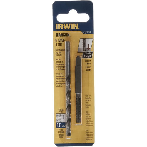 Irwin Tools Hanson® 1788680 Pts Tap Plus Drill Combo 6mm-1.00/Numéro 9 pour l'extraction de tarauds