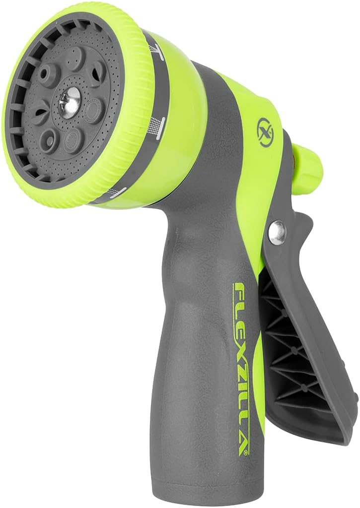 Legacy Manufacturing (Flexzilla) NFZG67 Heavy Duty 7-Pattern Adjustable Pistol Grip Garden Hose Nozzle, Flow Control Dial