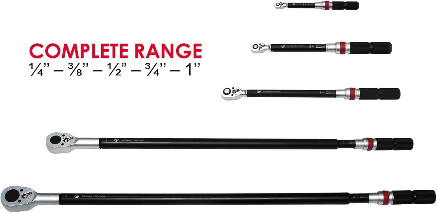 Chicago Pneumatic 8917 CP1/2" Torque Wrench - 30-250 Ft-Lbs
