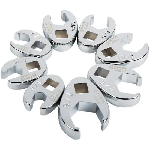 Sunex 9708 Jeu de 8 clés à écrous évasés fractionnaires 3/8"