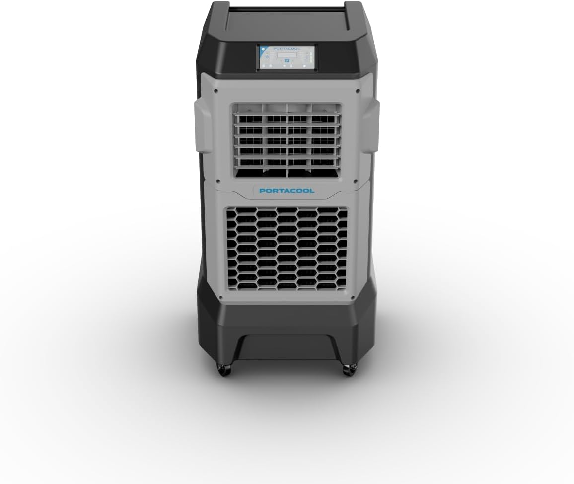 Portacool PACA07001A1 Apex 700 Evaporative Cooler With Coolsync Technology, Cooling Up To 700 Sq. Ft., 1400 Cfm, 22 Gallon Water Reservoir