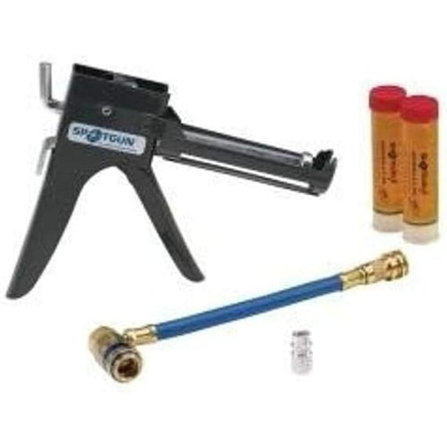 Kit système UView 331500 Spotgun Jr. (Multi-Shot) : système d'injection, 2 cartouches de colorant A/C universelles, (services jusqu'à 20 véhicules), adaptateurs R-12 et R-134a inclus