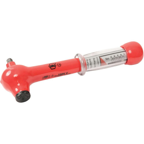 Wiha Tools 30114 Insulated Ratcheting Torque Wrench 1/4" Drive 5-25 Nm